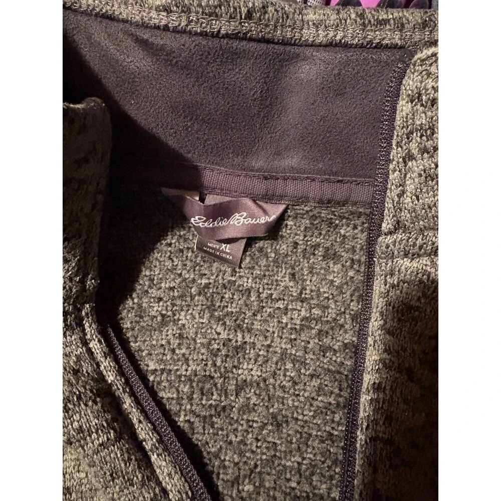 Eddie Bauer Quarter‑Zip Pullover – Heather Gray – XL - Picture 2 of 5